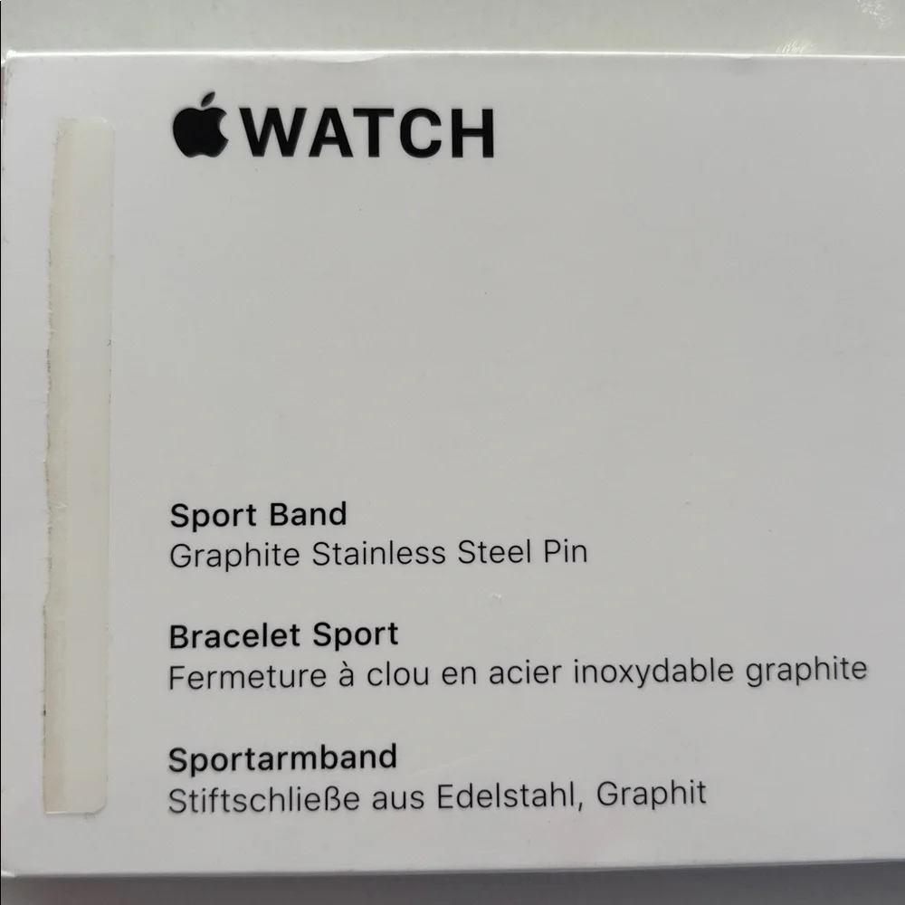 Apple Watch Sports Band- New In Box - Black